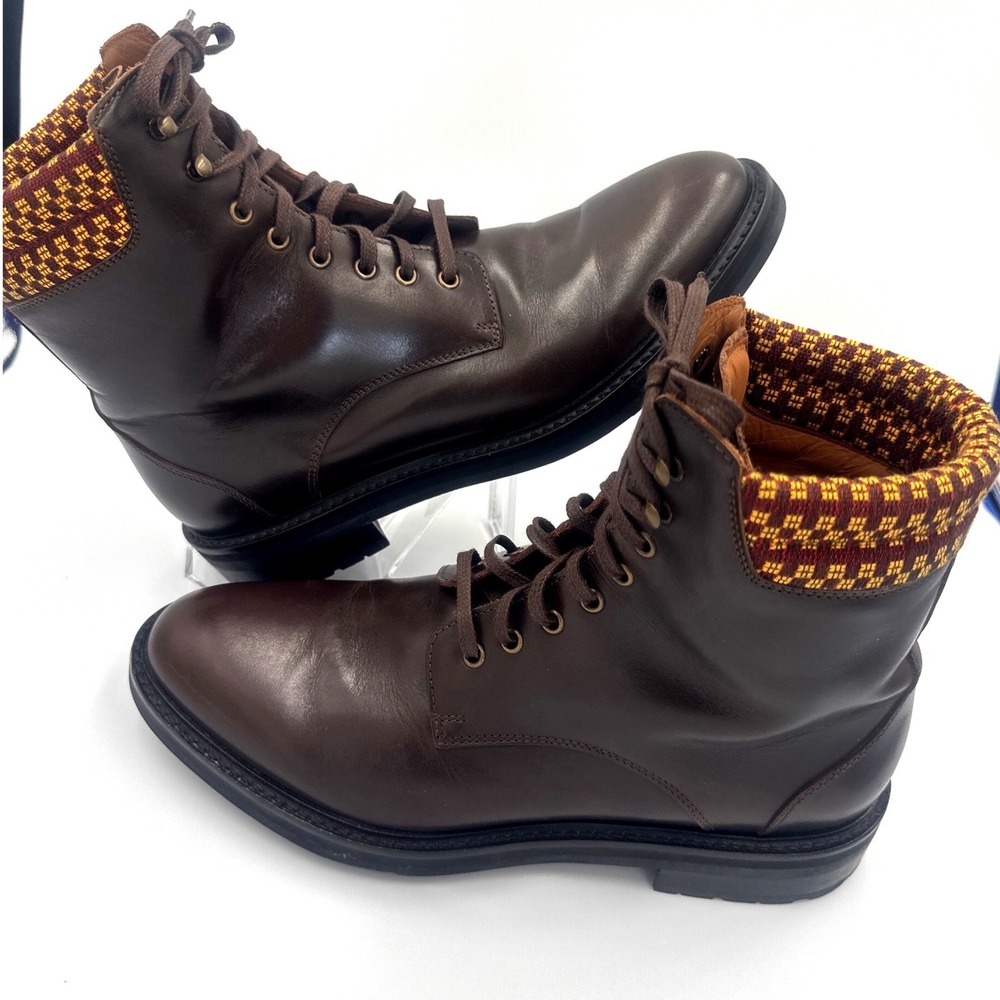 Armando Cabral Collection for Allen Edmonds Mens Brown Leather Boots 41.5 US 8.5